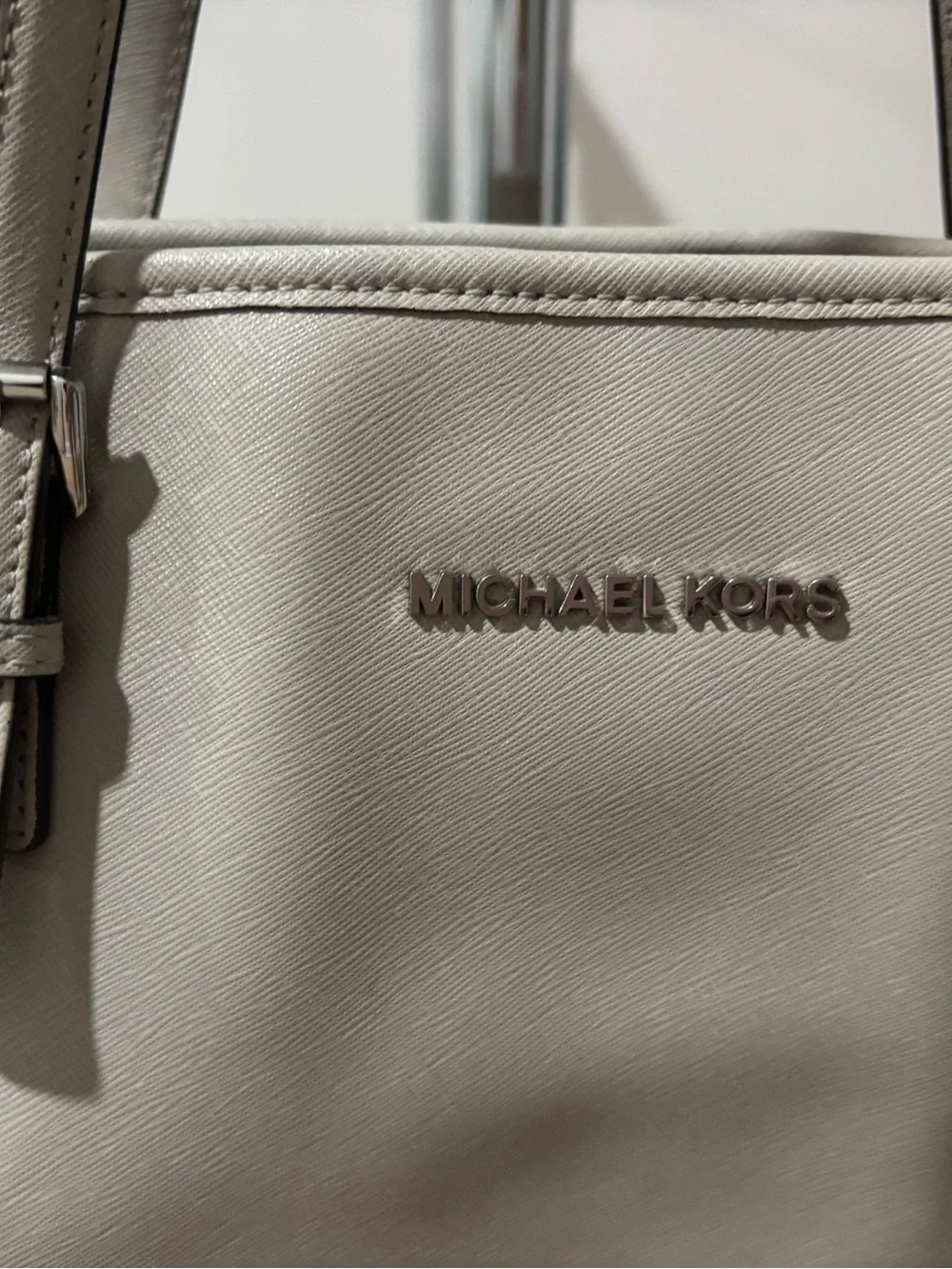 Michael Kors Taupe Saffiano Leather Tote
